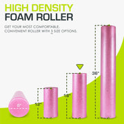 High Density Foam Roller 18 -Inches, Black