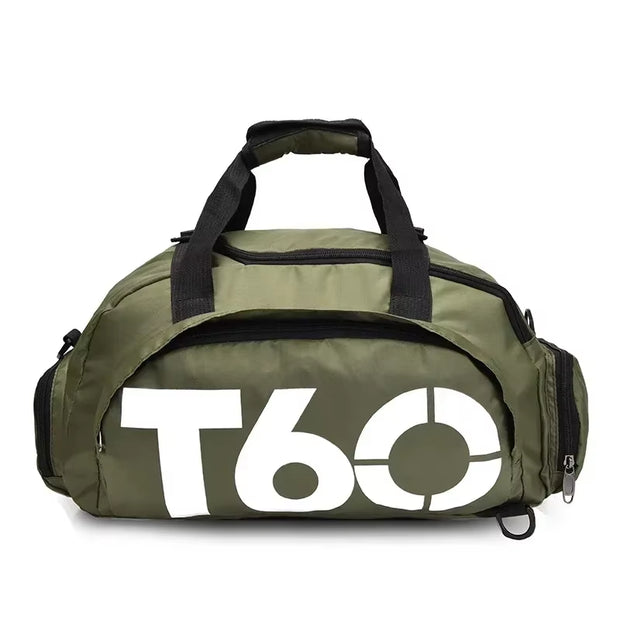 T60 Waterproof Gym Sports Bags Men Women Molle Fitness Training Backpacks Multifunctional Travel/Luggage Bolsa Shoulder Handbags