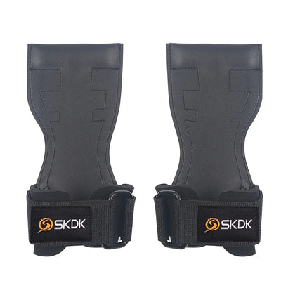 SKDK Weight Lifting Grip Pads Crossfit Bodybuilding Palm Protector Squat Gym Gloves Gym Equipment Fitness Sports Training PVC