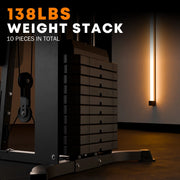 Home Gym Station, Workout Station with 150LBS Weight Stack